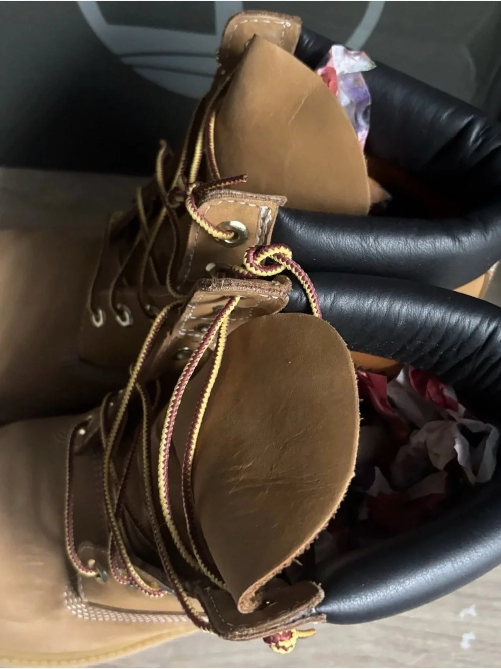 Timberland Tan Leather Premium Boots EX Size 13 M Primaloft 400 Gram Retro